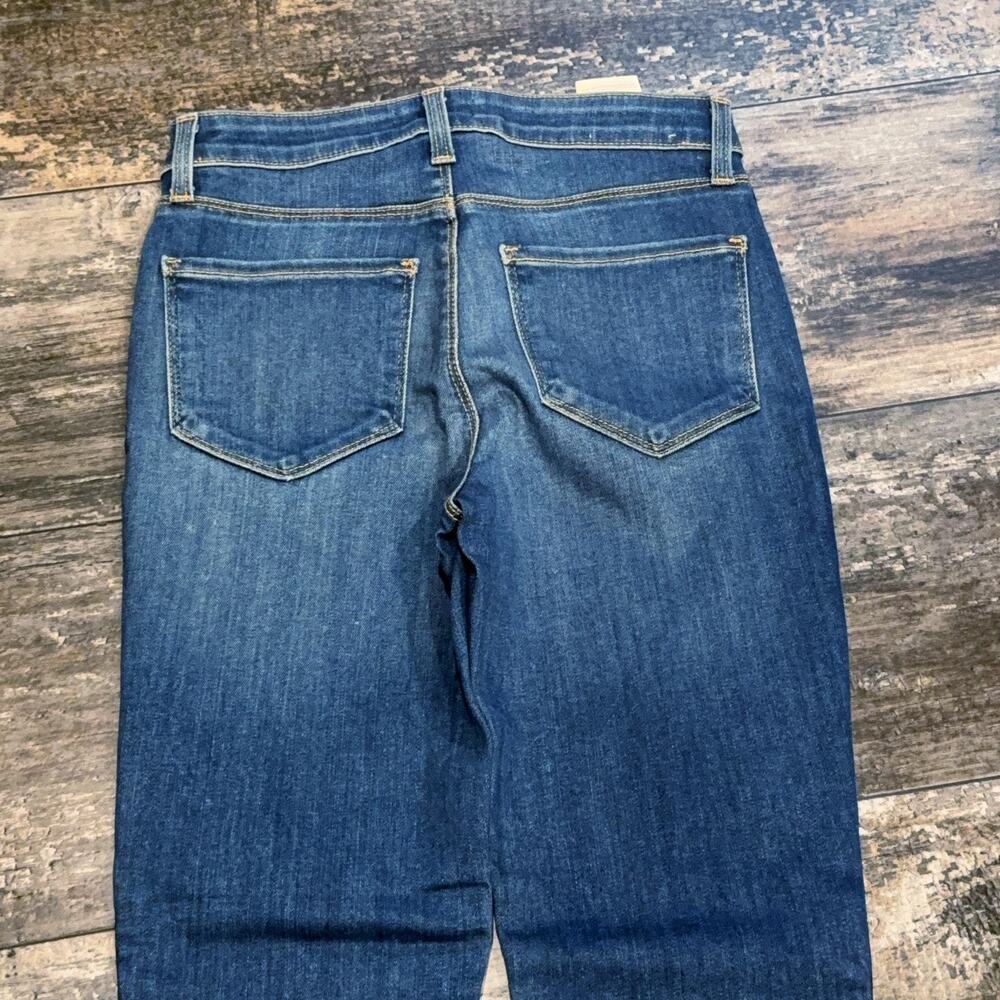 L'Agence Margot Skinny High Rise Jeans Women 24 Blue Side Stripe Denim Pants NWT - Picture 6 of 11
